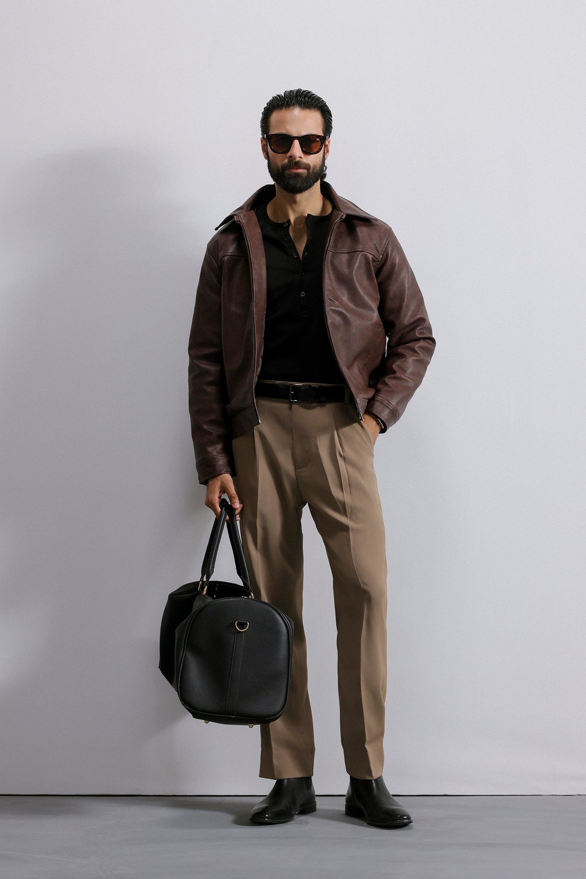 Washed Leather Jacket
